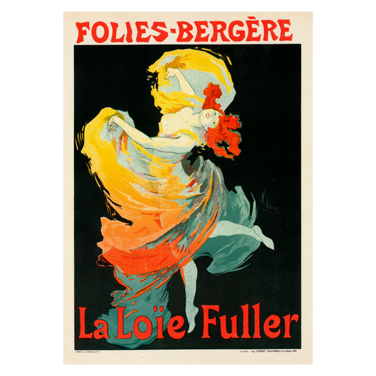 Kunstplakat med Jules Chéret "La Loïe Fuller"