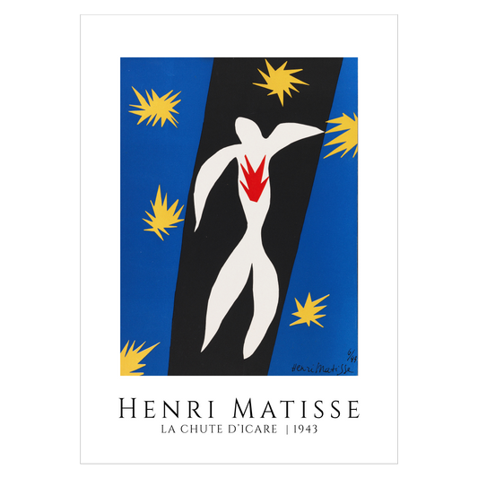 Kunstplakat "La Chute d'Icare" af Henri Matisse