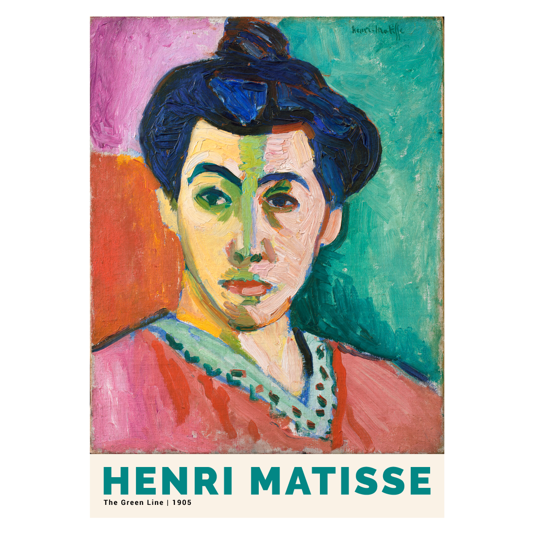 Kunstplakat Henri Matisse "The Green Line"