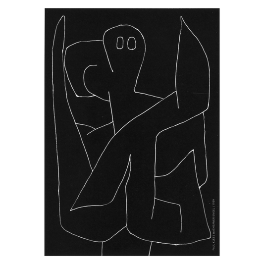 Kunstplakat med Paul Klees "Wachsamer Engel"