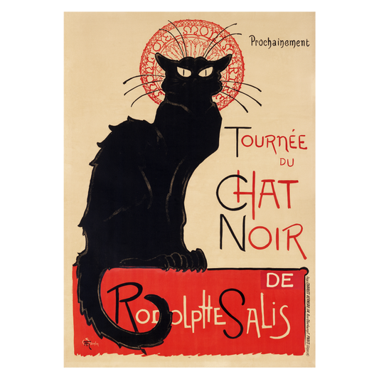 Kunstplakat med Theophile Alexandre Steinlen "Chat Noir"