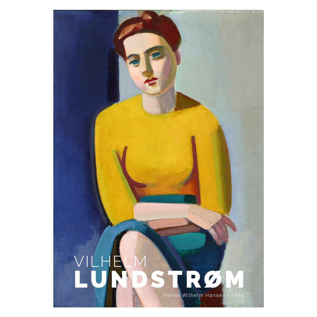 Kunstplakat med Vilhelm Lundstrøm "Portræt af Hanne"