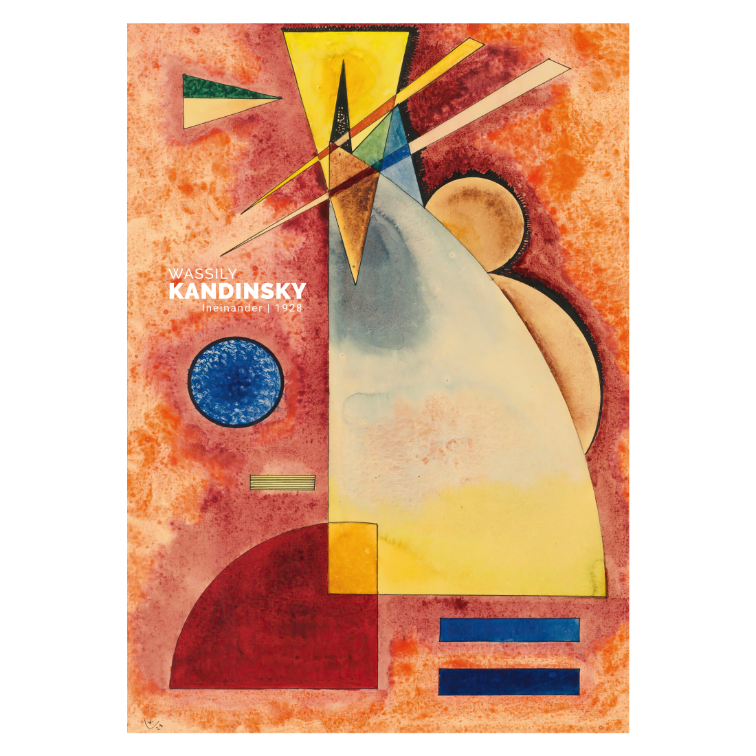 Kunstplakat med Wassily Kandinsky "Ineinander"