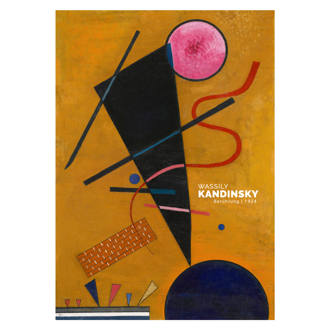 Kunstplakat med Wassily Kandinskys "Berührung"