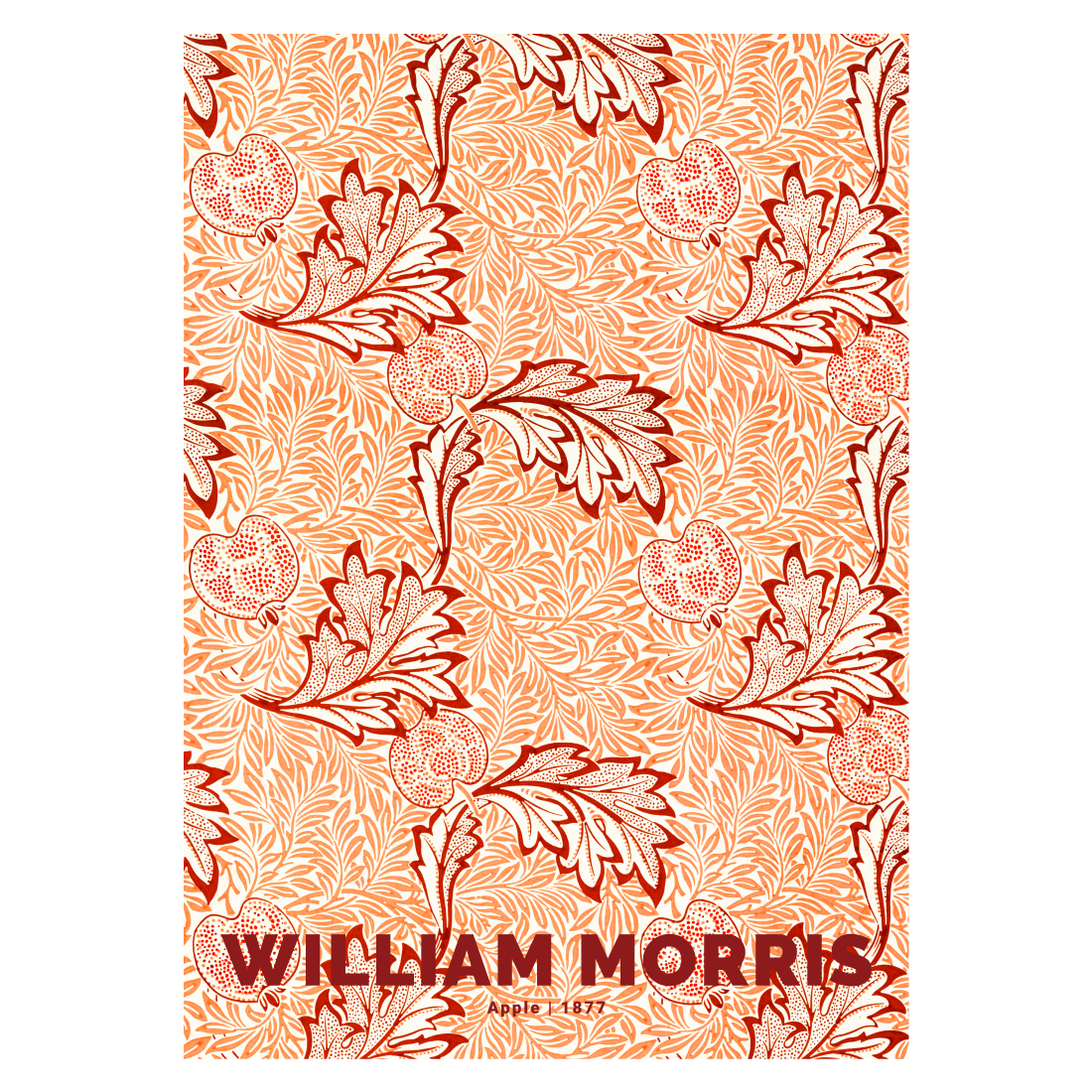 Kunstplakat med William Morris mønster "Vine"