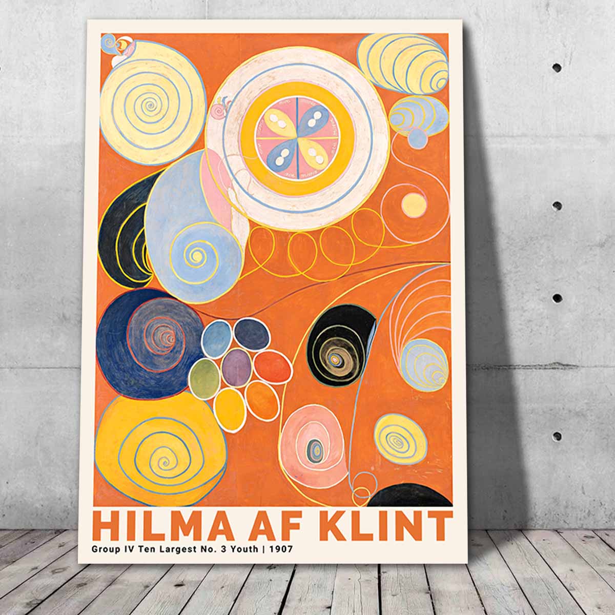 "Number three youth" af Hilma af Klint som lærredsprint