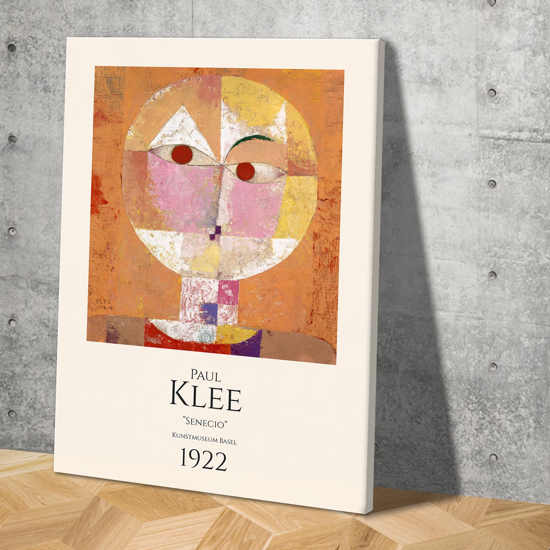 Lærredsbillede med Paul Klee "Senecio"