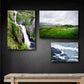 3 norge plakater med natur billeder vøringsfoss og telemark