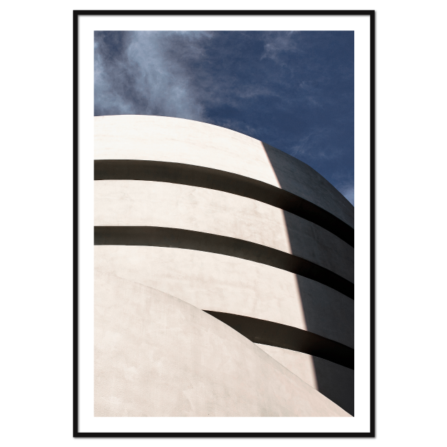 arkitektur plakat med Guggenheim i New York City