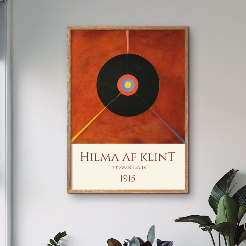 Art poster with Hilma af Klints "The swan No. 18"