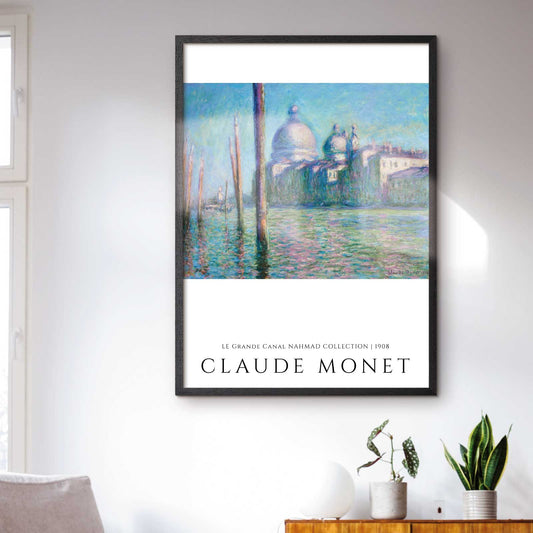 Art poster "Le Grand Canal Nahmad" by Claude Monet