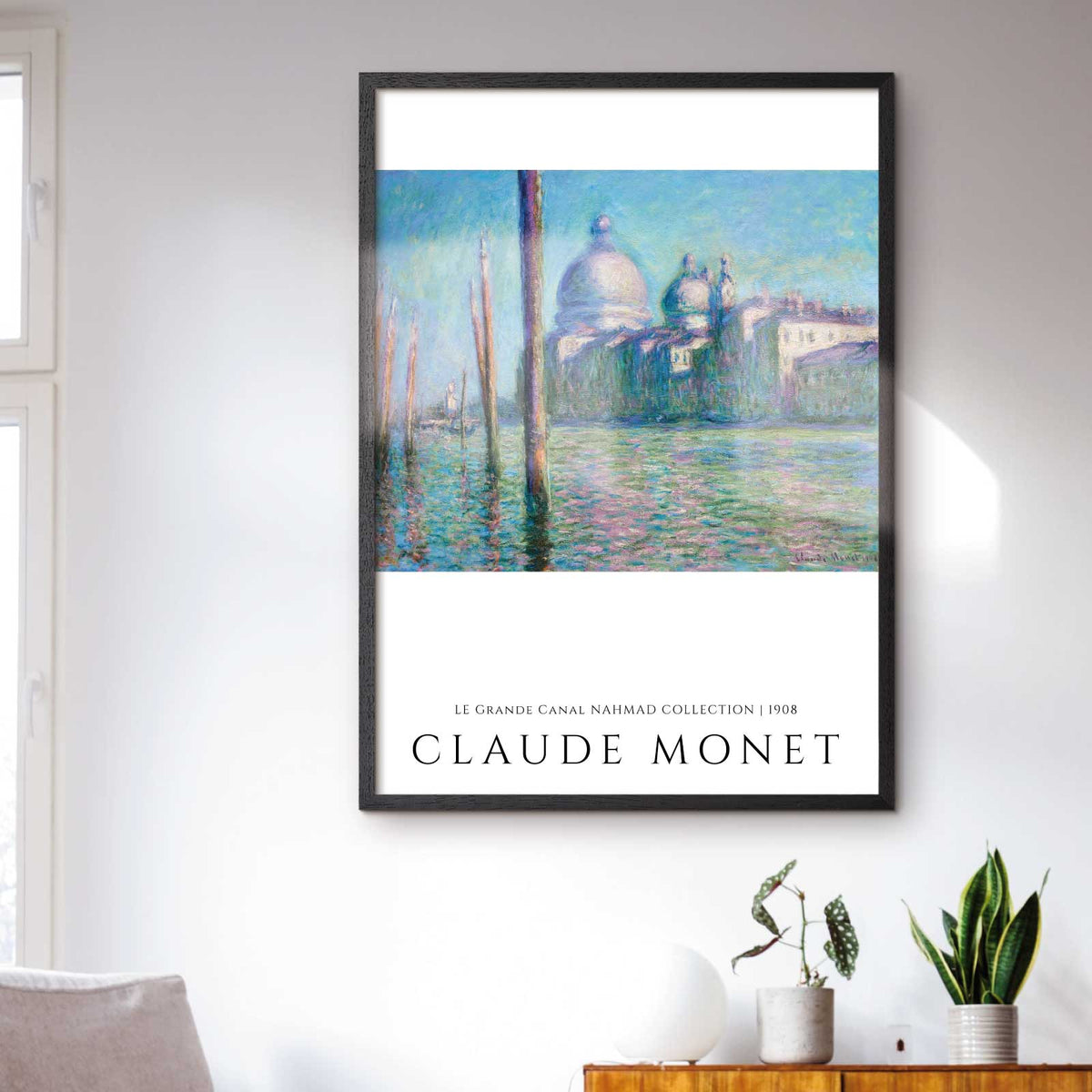 Art poster "Le Grand Canal Nahmad" by Claude Monet