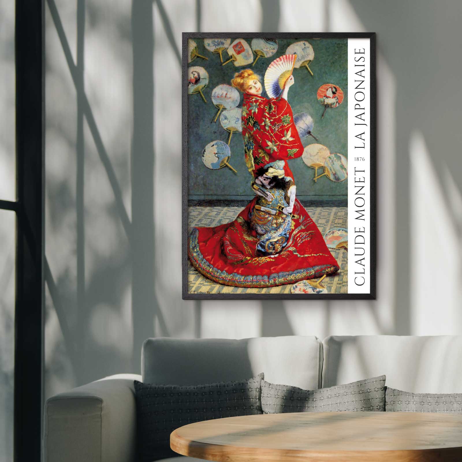 Art poster featuring Claude Monet "La Japonaise"