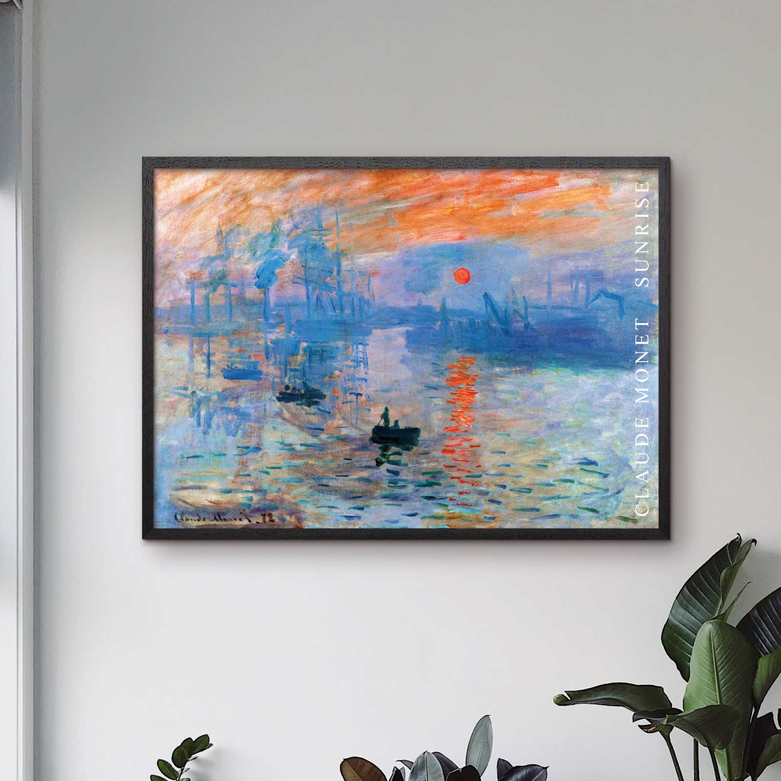 Art poster "Sunrise" by Claude Monet