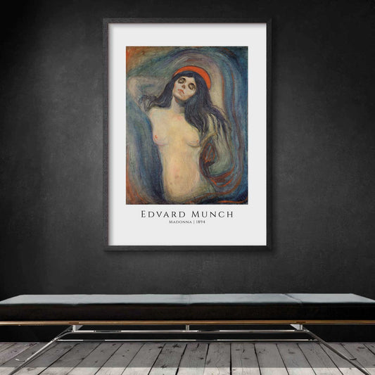 Art poster featuring "Madonna 1894" by Edvard Munch