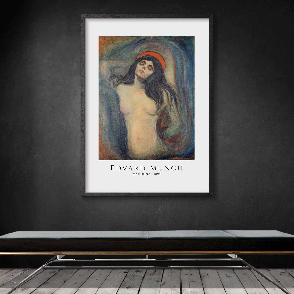 Art poster featuring "Madonna 1894" by Edvard Munch