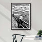 Art poster with Edvard Munch  "The Scream"