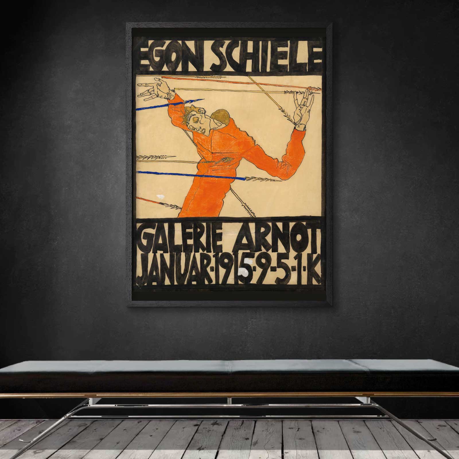 Galerie Arnot poster featuring Egon Schiele