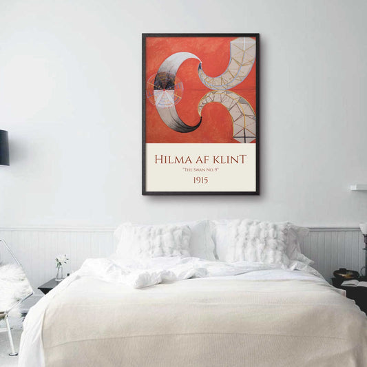 Art poster with Hilma af Klint "The Swan No. 9"
