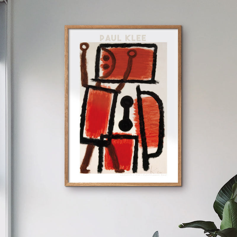 Art poster showing Paul Klees "Locksmith"