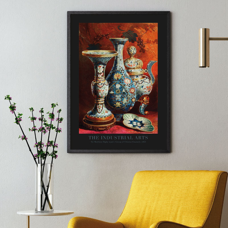 Art poster with Sir Matthew Digby Wyatt ""Chinese Enamel