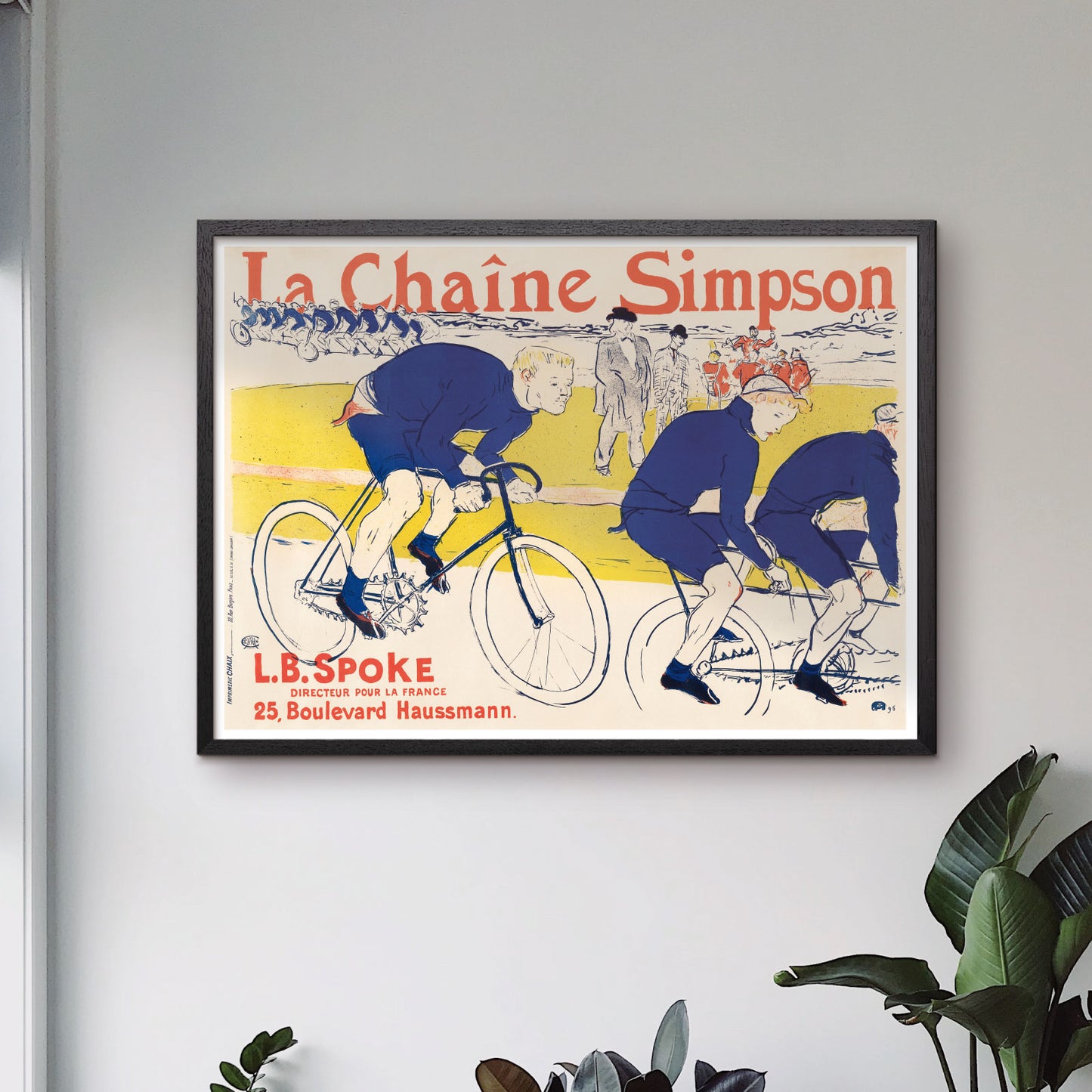 Art poster with Toulouse Lautrec "La Chaine Simpson"