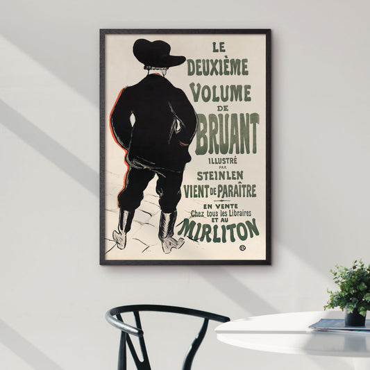 Art poster with Toulouse Lautrec "Deuxieme Volume""