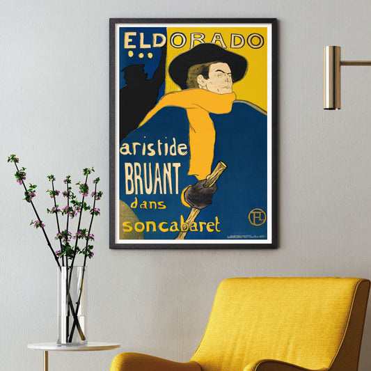 Art poster with Toulouse Lautrec "Eldorado"