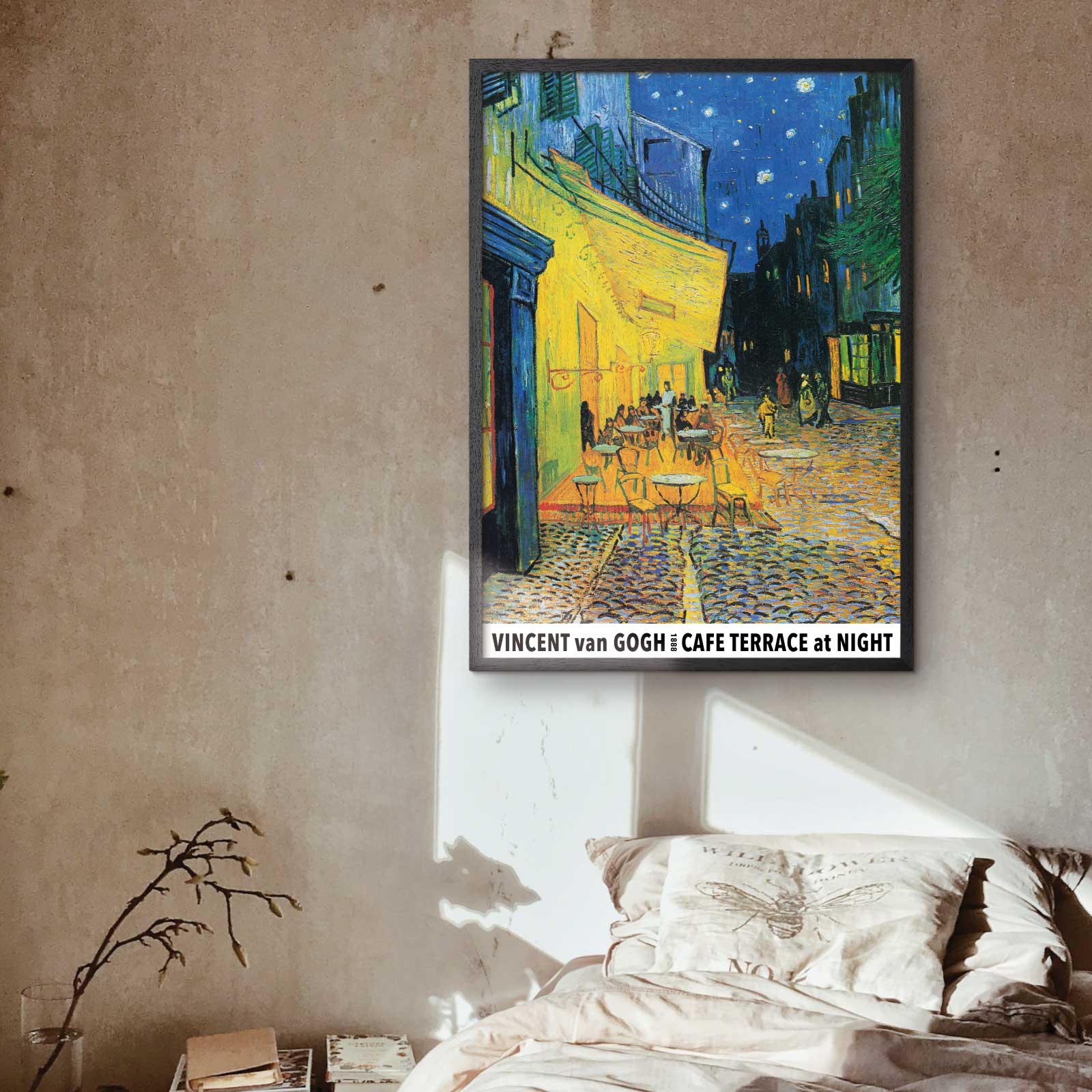 Art poster van Gogh med "Café Terrace at Night"