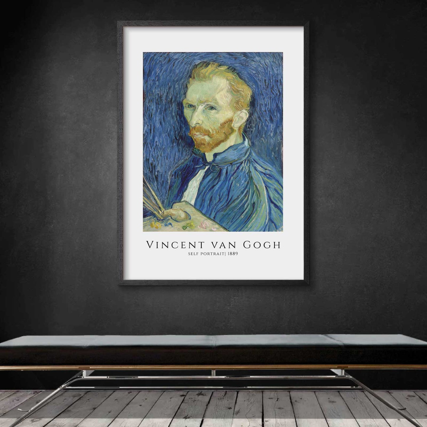 Art poster "Self portrait august 1889" by van Gogh