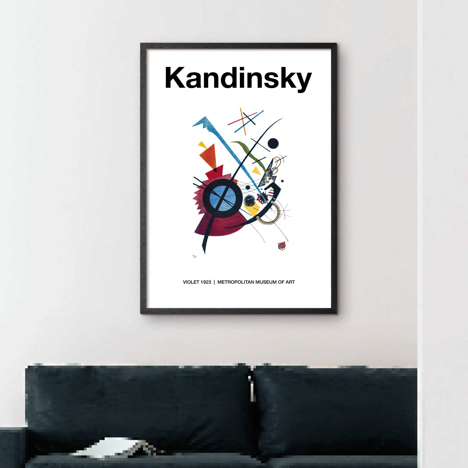 Art poster showing Wassily Kandinsky "Violet"