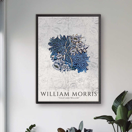 Art poster with William Morris "Tulip and Willow"