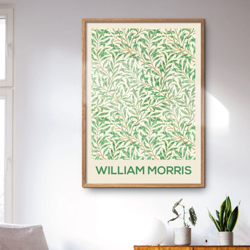 art poster with William Morris Willow Bough
