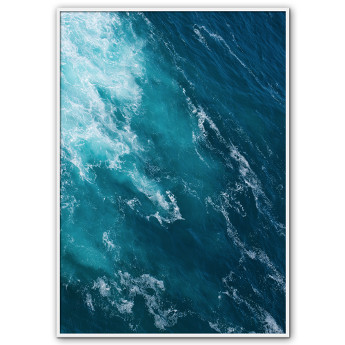 australien plakat med flot blå havoverflade på det tasmanske hav