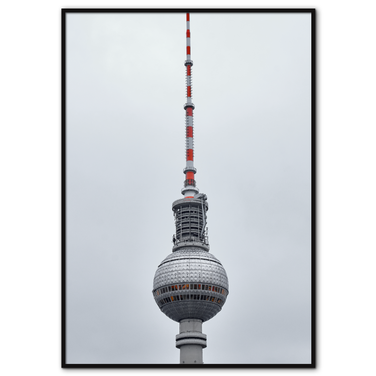berlin plakat med det berømte fernsehturm eller fjernsynstårn
