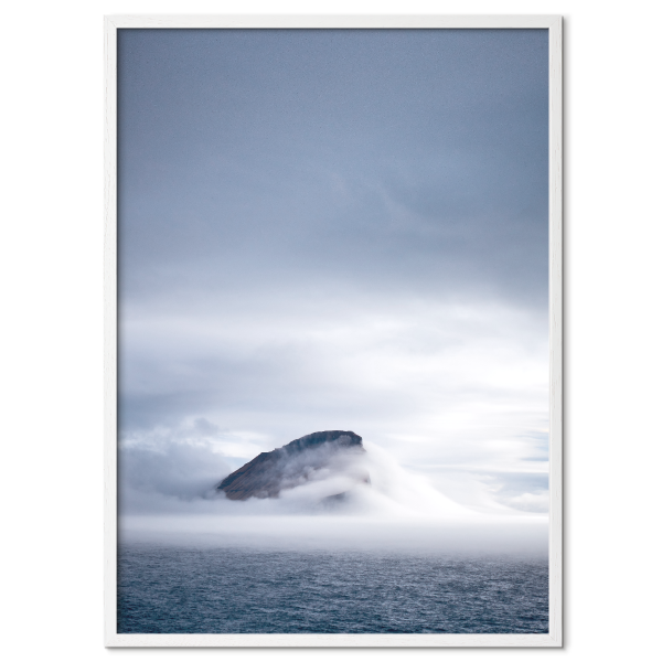 Færøerne Plakat - Koltur Blå Poster Med Naturmotiv - PLAKATFAR