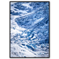 blå plakat med norge motiv af gletscheren folgefonna