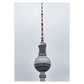 arkitektur byplakat med fjernsynstårnet eller fernsehturm i berlin