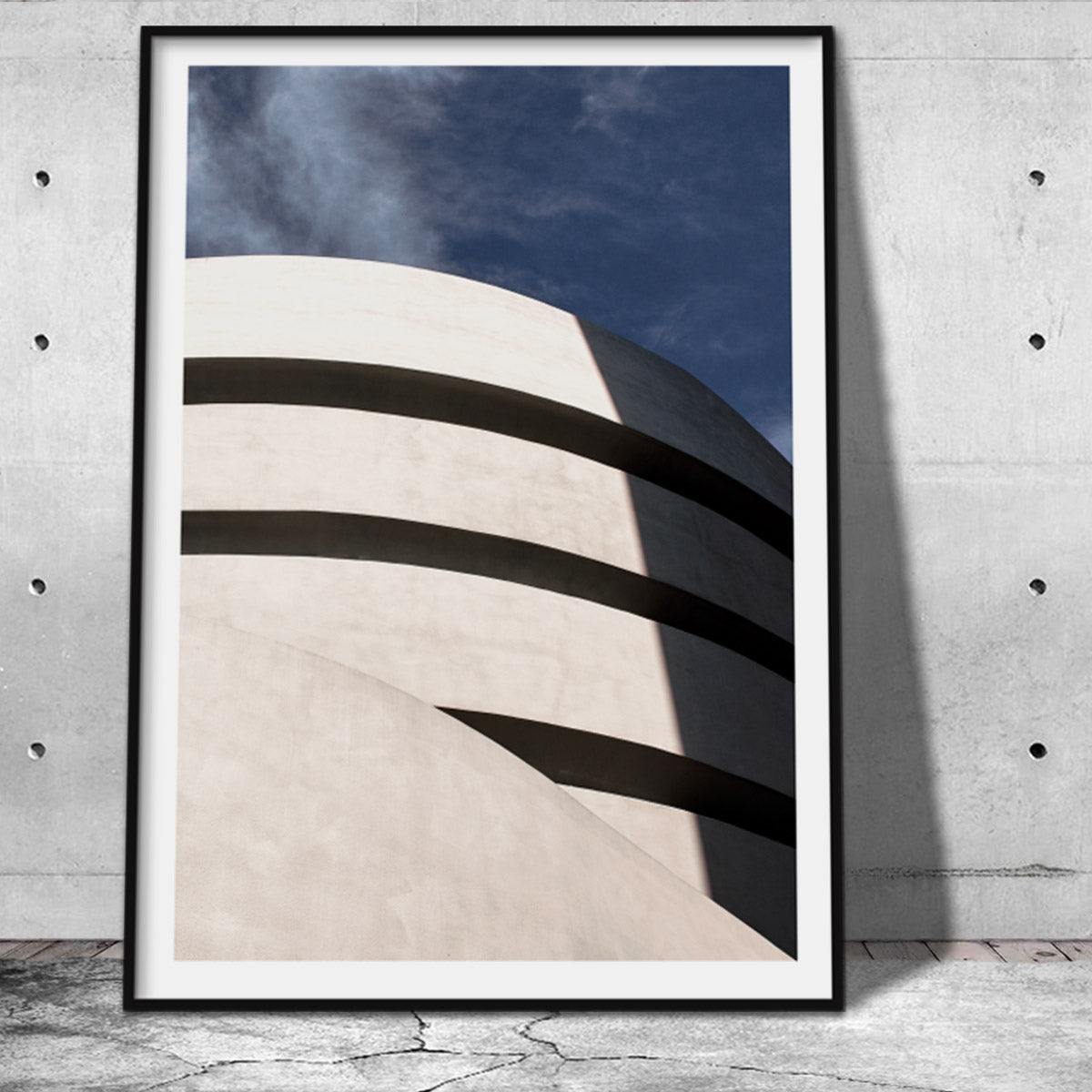 byplakat med Guggenheim museet i New York