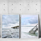 fotokunst plakater med isdækket hav