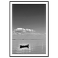 sort-hvid plakat med havblik på limfjorden