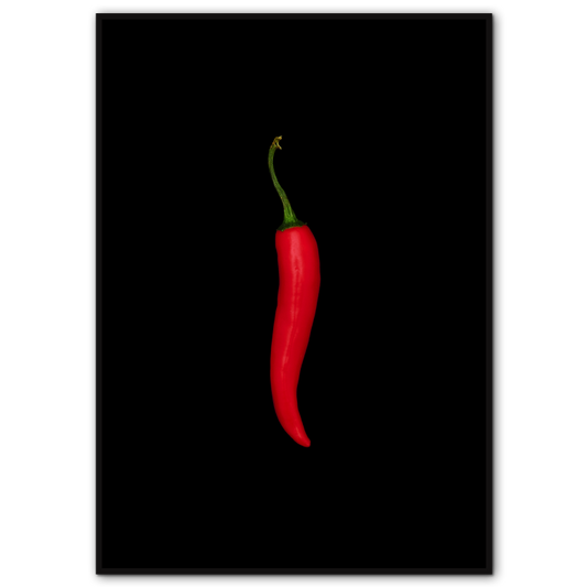 Chili på svart
