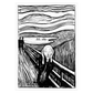 Kunstplakat med Edvard Munchs maleri "Skriget"