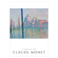 Kunstplakat med Claude Monet "Le Grand Canal"