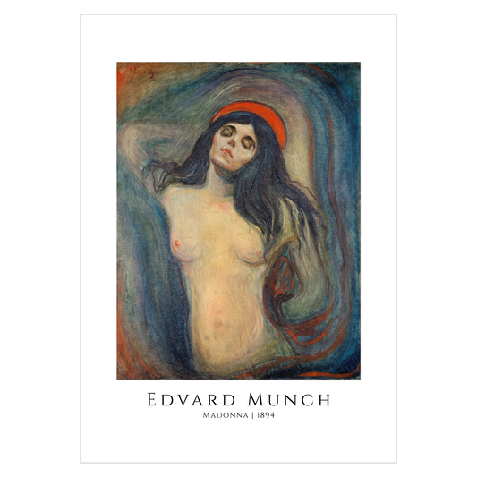 Kunstplakat med "Madonna 1894" af Edvard Munch