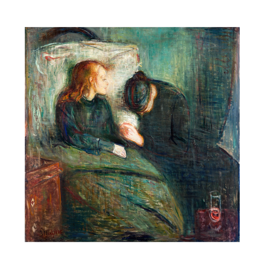 Kunstplakat med Edvard Munchs "The Sick Child"
