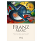 Kunstplakat med Franz Marcs "Two cats blue and yellow"