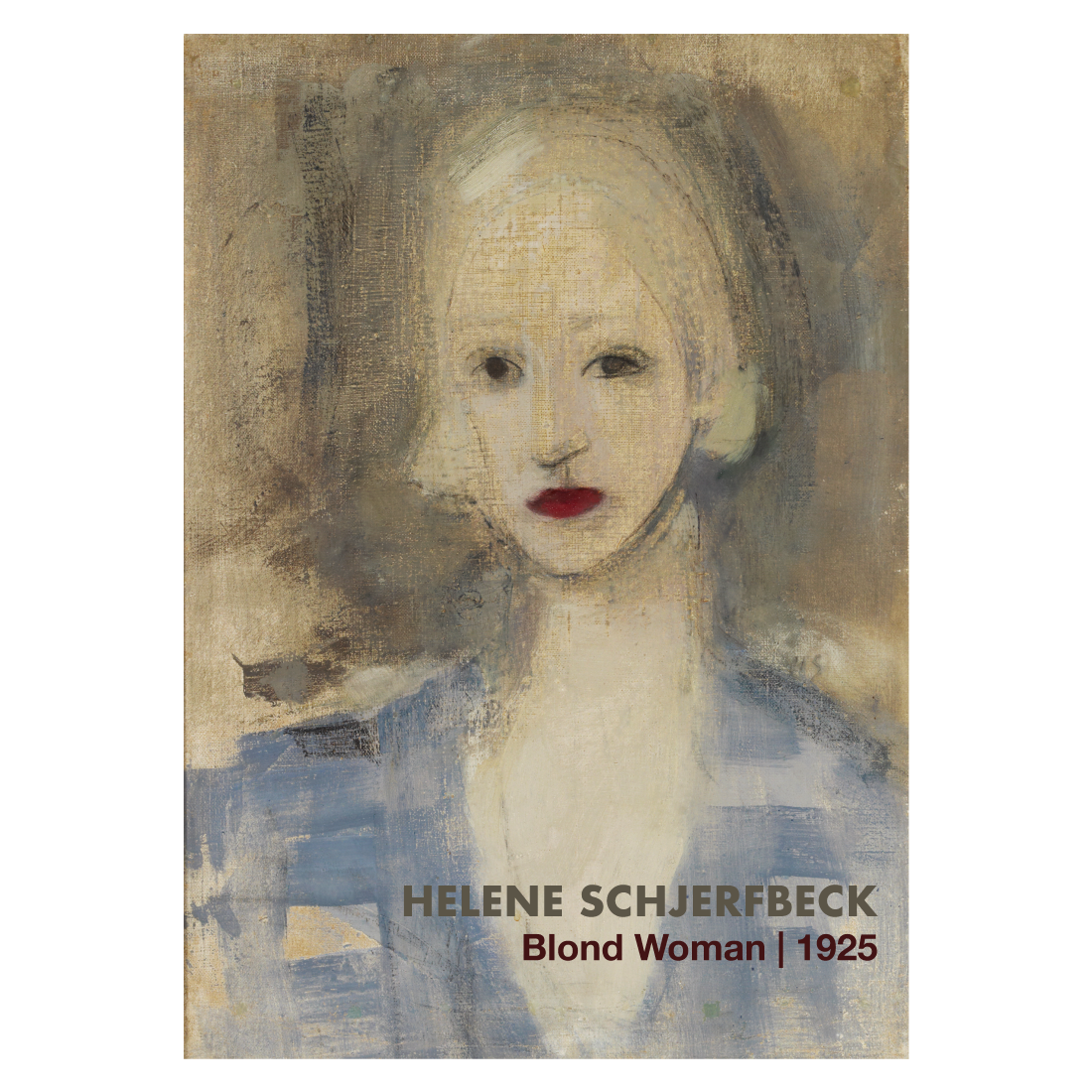 Kunstplakat med Helene Scherfbecks "Blond Woman"
