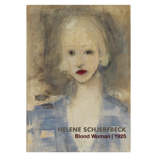 Kunstplakat med Helene Scherfbecks "Blond Woman"