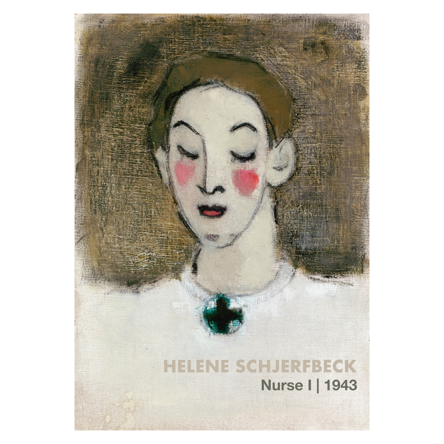 Kunstplakat med Helene Schjerfbecks "Nurse I"